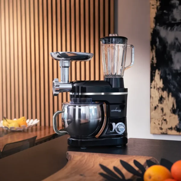 Lehmann Mastic, Planetarische Küchenmaschine, Fleischwolf, Mixer - 3 in 1, 1300 W, 6 Geschwindigkeiten, 5 l Schüssel, 7 kg – Image 2