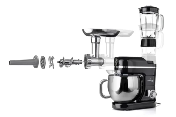 Lehmann Mastic, Planetarische Küchenmaschine, Fleischwolf, Mixer - 3 in 1, 1300 W, 6 Geschwindigkeiten, 5 l Schüssel, 7 kg – Image 8