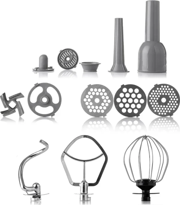 Lehmann Mastic, Planetarische Küchenmaschine, Fleischwolf, Mixer - 3 in 1, 1300 W, 6 Geschwindigkeiten, 5 l Schüssel, 7 kg – Image 10