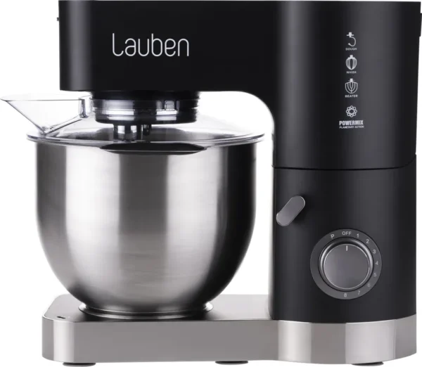 Lauben Kitchen Machine 1200BC, Küchenmaschine, planetarische Rührbewegung, 1200 W Leistung, Kupfermotor, Edelstahlschüssel mit 5,5 l Inhalt, Kochbuch